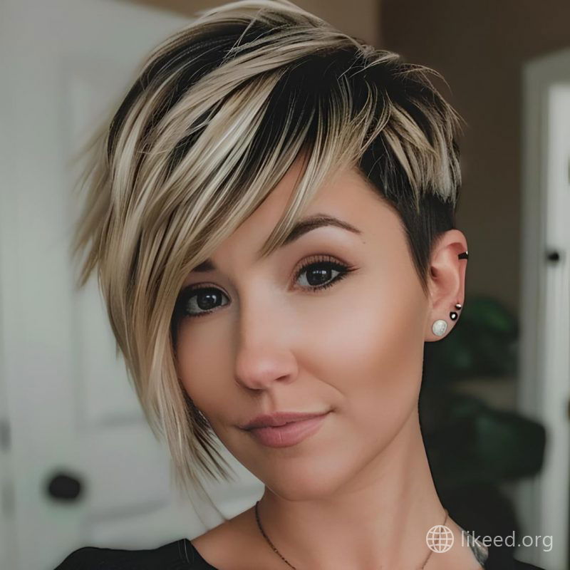 Bold Blonde: The Dynamic Pixie
