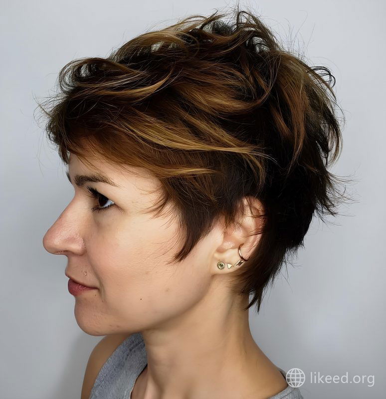 Edgy and Modern with a Tousled Short Cut