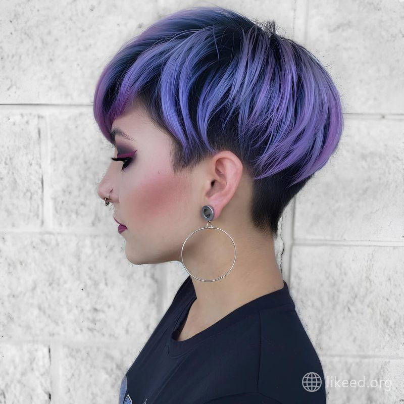 Lavender Dream with Undercut Precision