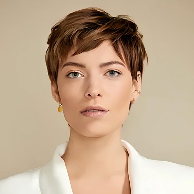 Playful and Youthful with a Short Pixie Crop