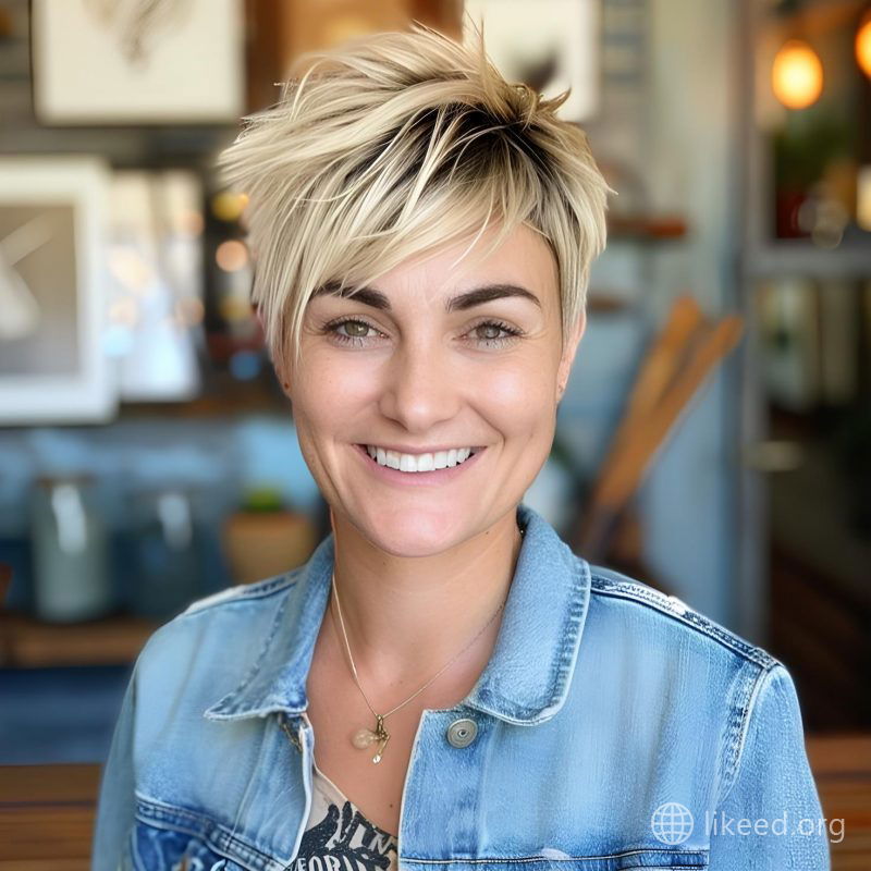 Bold and Textured Pixie Cut