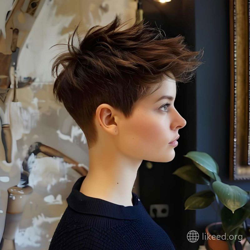 Edgy Pixie with Tousled Texture