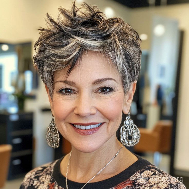 Spiked Elegance with a Touch of Silver