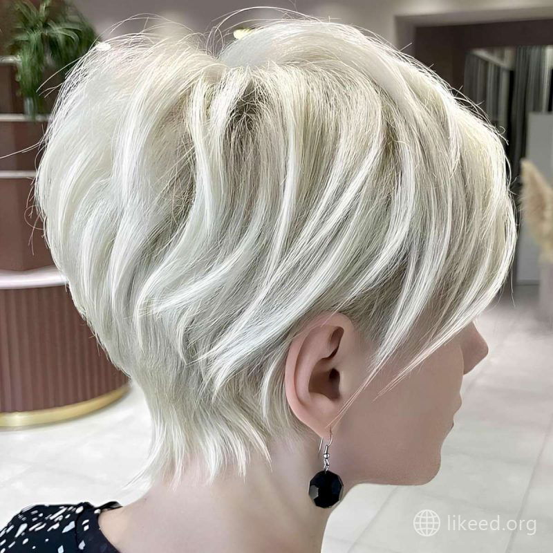 Stacked Platinum Pixie for Volume