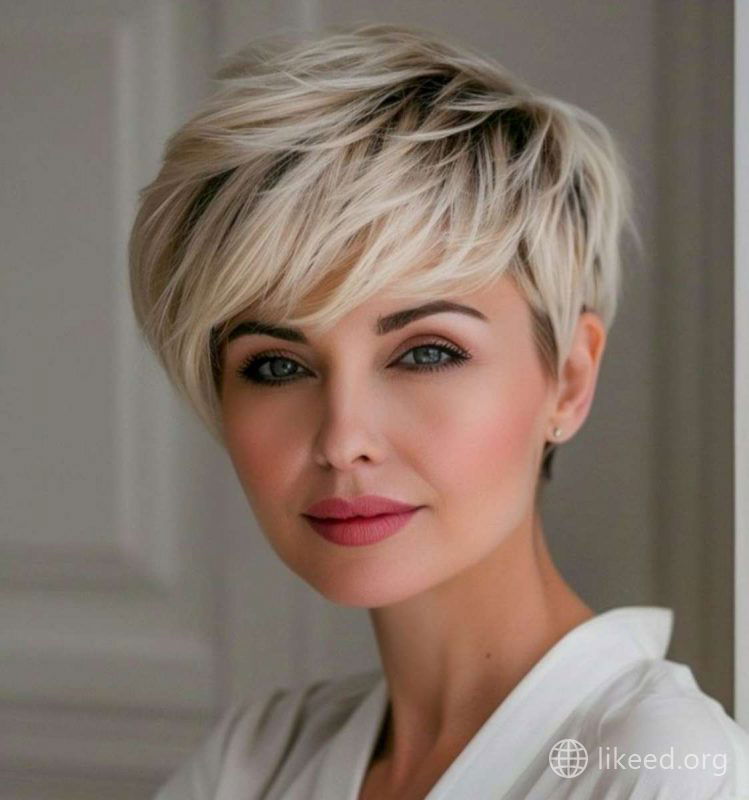 Soft Textured Pixie Cut for a Feminine Touch