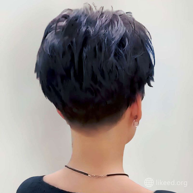 Chic Back View with Tapered Nape