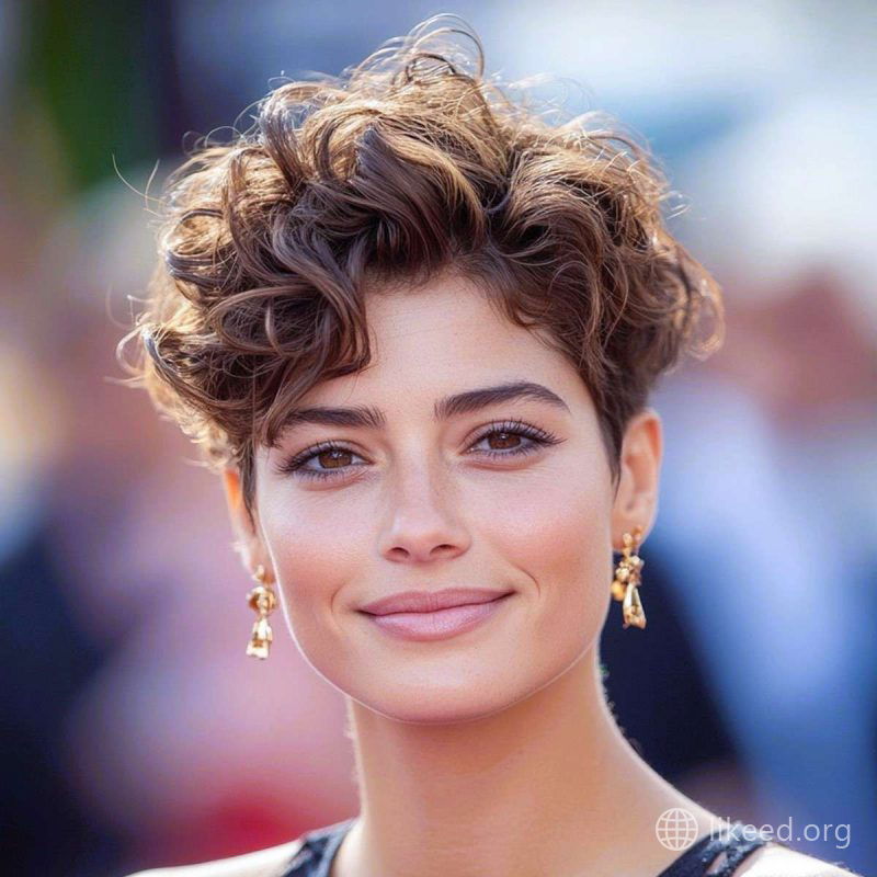 Curly Crop with Natural Volume