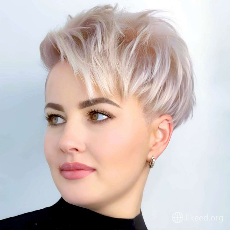Edgy Pixie with Side-Swept Bangs