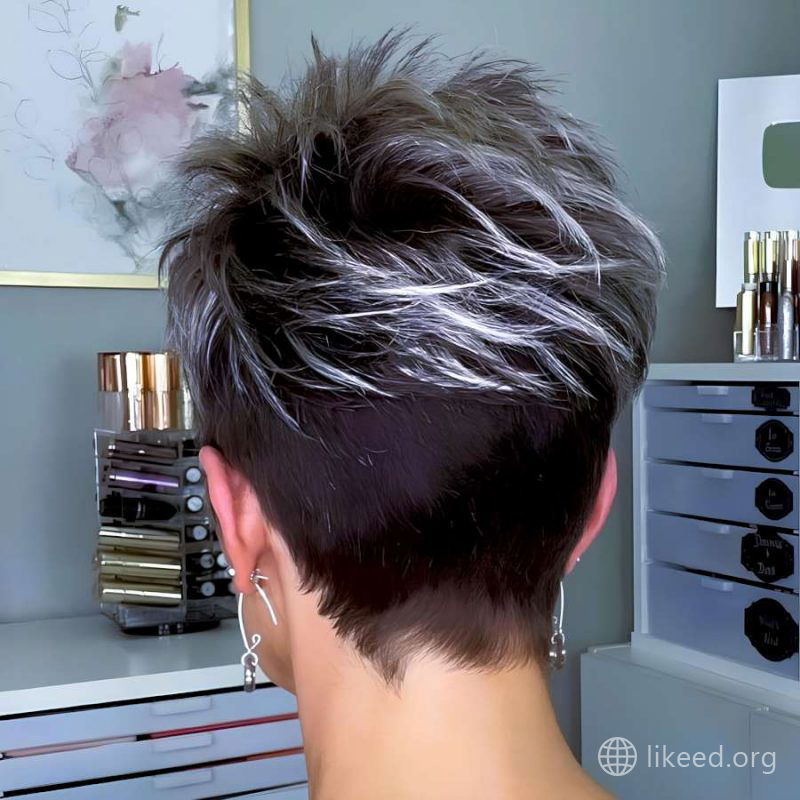 Tapered Pixie with Undercut